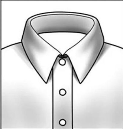 Ilustração do colarinho Inglês